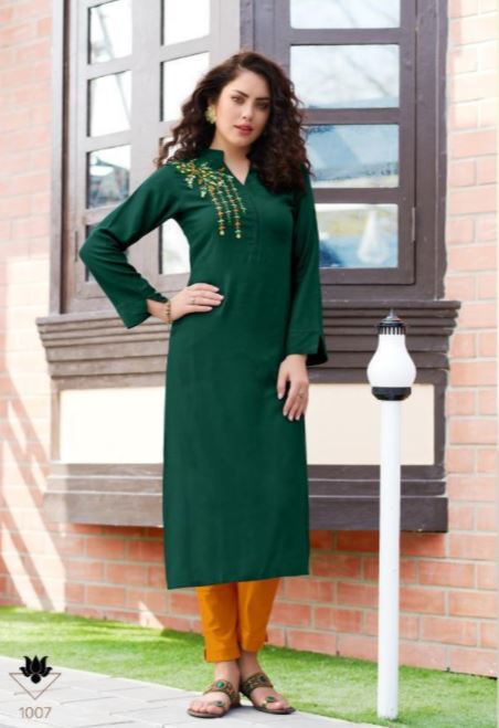 Embroidery Rayon Kurti