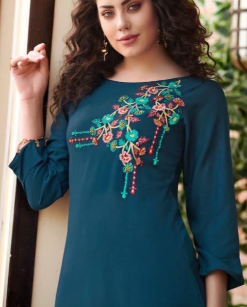 Embroidery Rayon Kurti