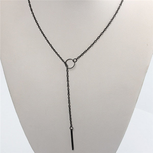 Circle Choker Necklace Simple Infinity Cross Necklace Women Jewelry - MagicVentures
