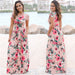 Women Floral Print Long Maxi Dress - MagicVentures